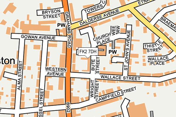 FK2 7DH map - OS OpenMap – Local (Ordnance Survey)