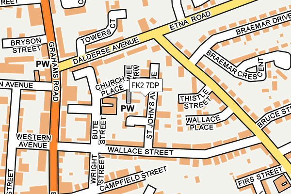 FK2 7DP map - OS OpenMap – Local (Ordnance Survey)