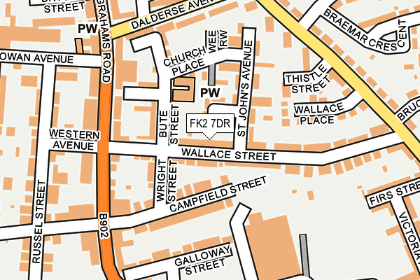 FK2 7DR map - OS OpenMap – Local (Ordnance Survey)