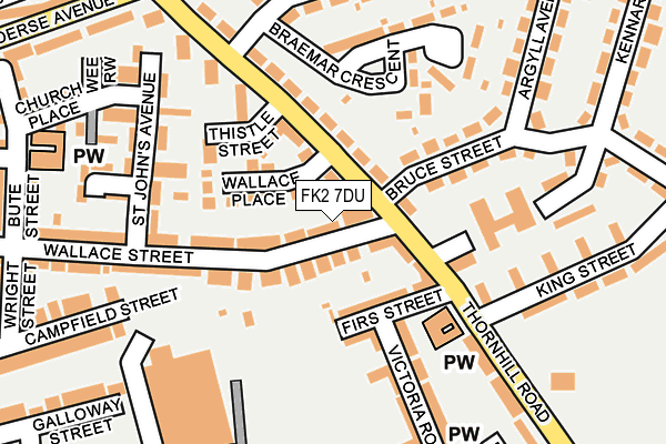 FK2 7DU map - OS OpenMap – Local (Ordnance Survey)