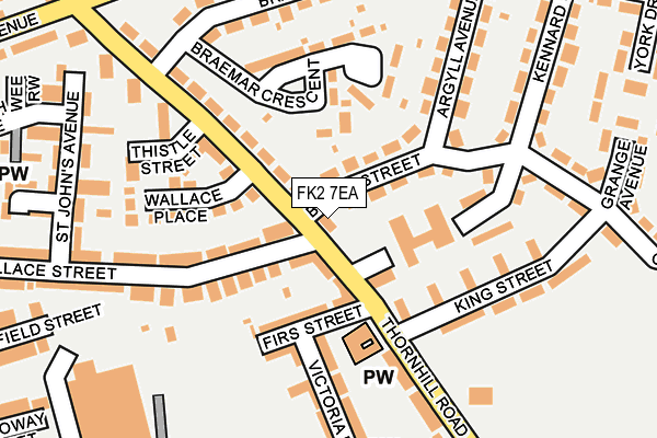 FK2 7EA map - OS OpenMap – Local (Ordnance Survey)