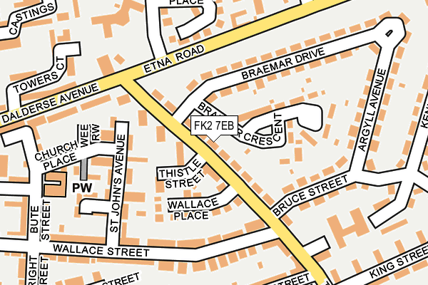 FK2 7EB map - OS OpenMap – Local (Ordnance Survey)