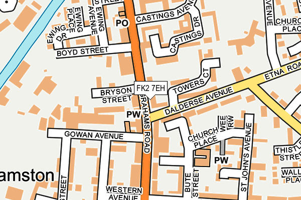 FK2 7EH map - OS OpenMap – Local (Ordnance Survey)