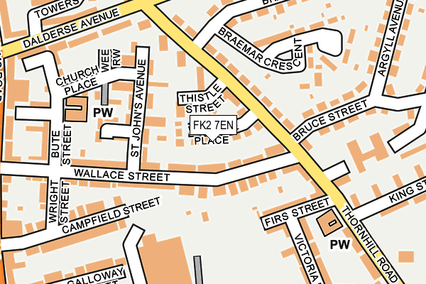 FK2 7EN map - OS OpenMap – Local (Ordnance Survey)