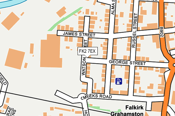 FK2 7EX map - OS OpenMap – Local (Ordnance Survey)