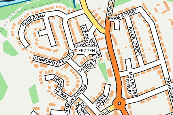 FK2 7FH map - OS OpenMap – Local (Ordnance Survey)