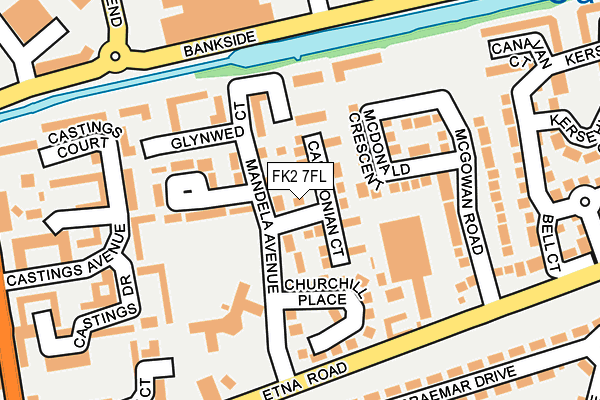 FK2 7FL map - OS OpenMap – Local (Ordnance Survey)