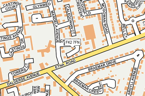 FK2 7FN map - OS OpenMap – Local (Ordnance Survey)
