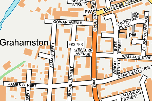 FK2 7FR map - OS OpenMap – Local (Ordnance Survey)