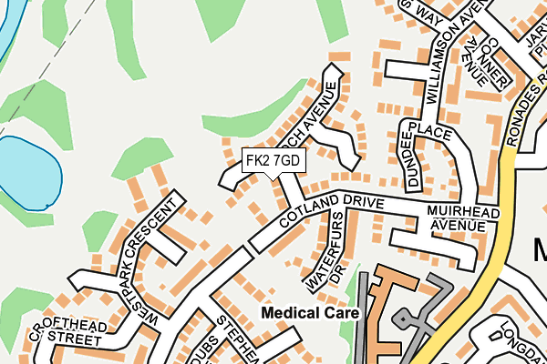 FK2 7GD map - OS OpenMap – Local (Ordnance Survey)