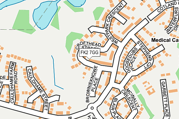 FK2 7GG map - OS OpenMap – Local (Ordnance Survey)