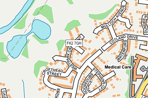 FK2 7GH map - OS OpenMap – Local (Ordnance Survey)