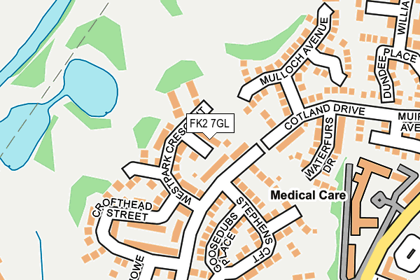 FK2 7GL map - OS OpenMap – Local (Ordnance Survey)