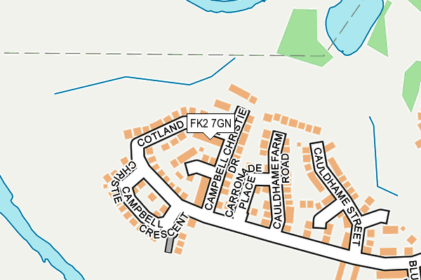 FK2 7GN map - OS OpenMap – Local (Ordnance Survey)