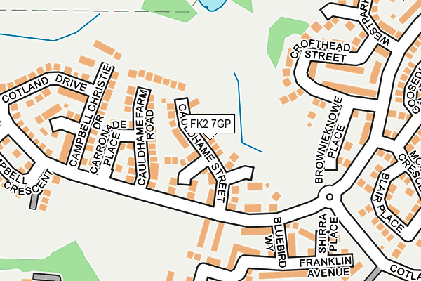 FK2 7GP map - OS OpenMap – Local (Ordnance Survey)