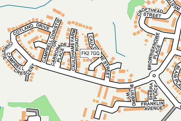 FK2 7GQ map - OS OpenMap – Local (Ordnance Survey)