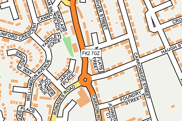 FK2 7GZ map - OS OpenMap – Local (Ordnance Survey)