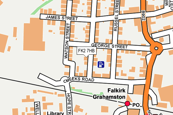 FK2 7HB map - OS OpenMap – Local (Ordnance Survey)