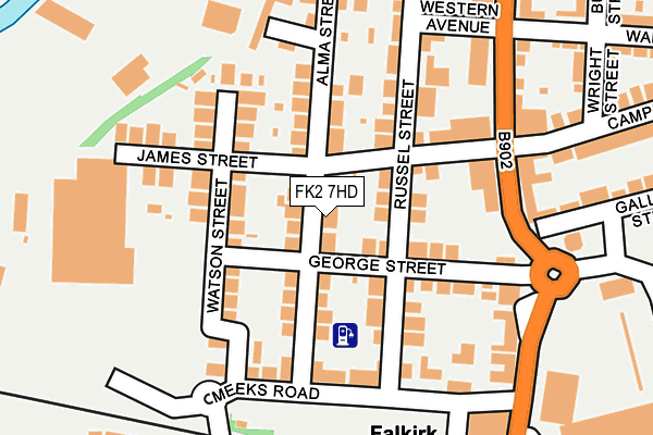 FK2 7HD map - OS OpenMap – Local (Ordnance Survey)