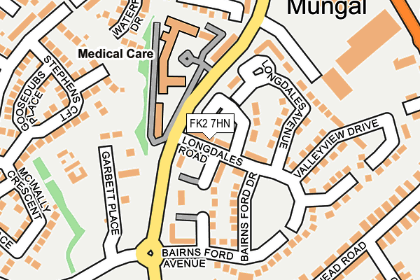 FK2 7HN map - OS OpenMap – Local (Ordnance Survey)