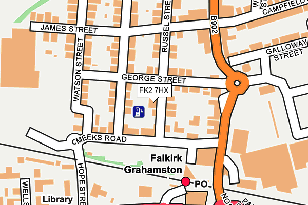 FK2 7HX map - OS OpenMap – Local (Ordnance Survey)