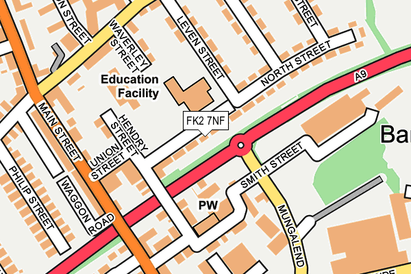 FK2 7NF map - OS OpenMap – Local (Ordnance Survey)