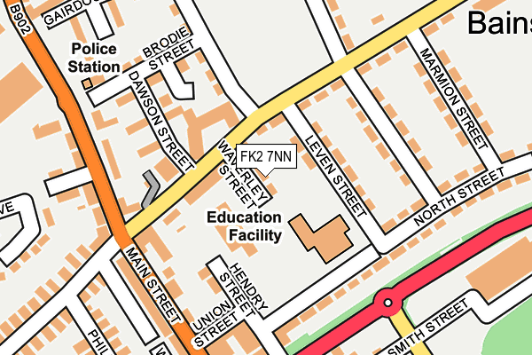 FK2 7NN map - OS OpenMap – Local (Ordnance Survey)