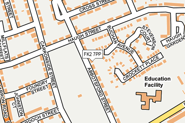 FK2 7PP map - OS OpenMap – Local (Ordnance Survey)