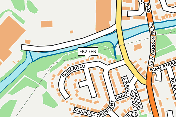 FK2 7PR map - OS OpenMap – Local (Ordnance Survey)