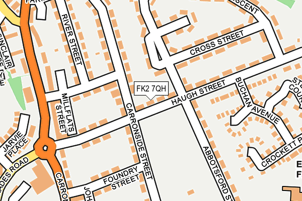 FK2 7QH map - OS OpenMap – Local (Ordnance Survey)