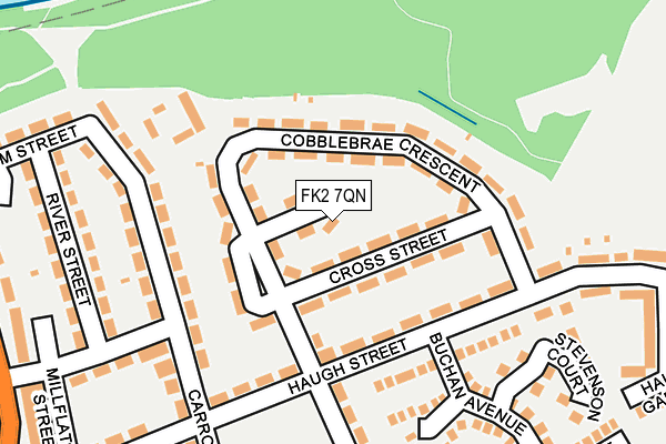 FK2 7QN map - OS OpenMap – Local (Ordnance Survey)