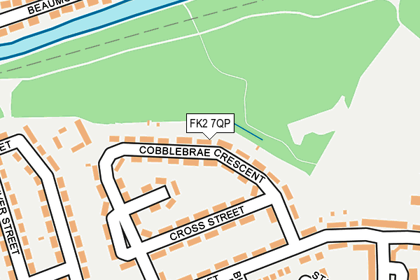 FK2 7QP map - OS OpenMap – Local (Ordnance Survey)