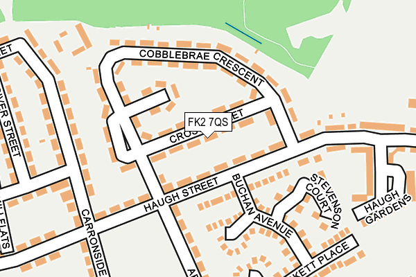 FK2 7QS map - OS OpenMap – Local (Ordnance Survey)