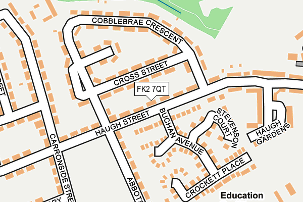 FK2 7QT map - OS OpenMap – Local (Ordnance Survey)