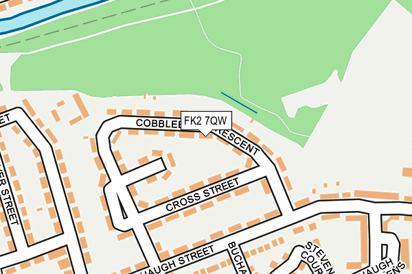 FK2 7QW map - OS OpenMap – Local (Ordnance Survey)