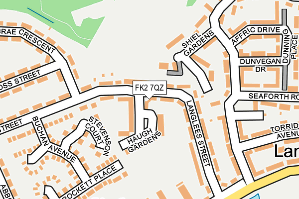 FK2 7QZ map - OS OpenMap – Local (Ordnance Survey)