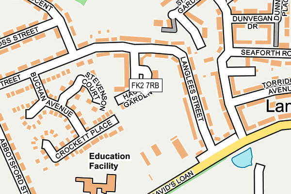 FK2 7RB map - OS OpenMap – Local (Ordnance Survey)