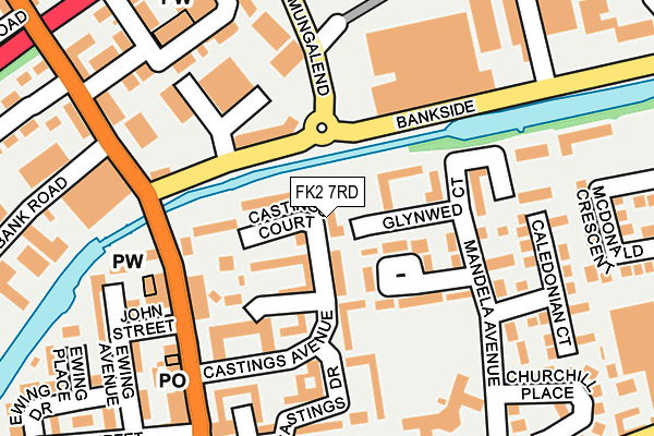 FK2 7RD map - OS OpenMap – Local (Ordnance Survey)