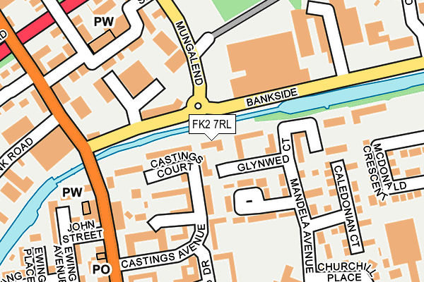 FK2 7RL map - OS OpenMap – Local (Ordnance Survey)
