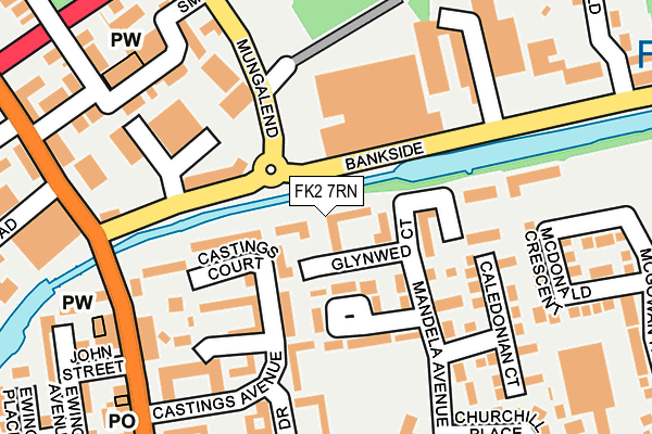 FK2 7RN map - OS OpenMap – Local (Ordnance Survey)