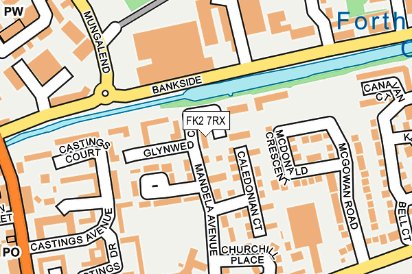 FK2 7RX map - OS OpenMap – Local (Ordnance Survey)
