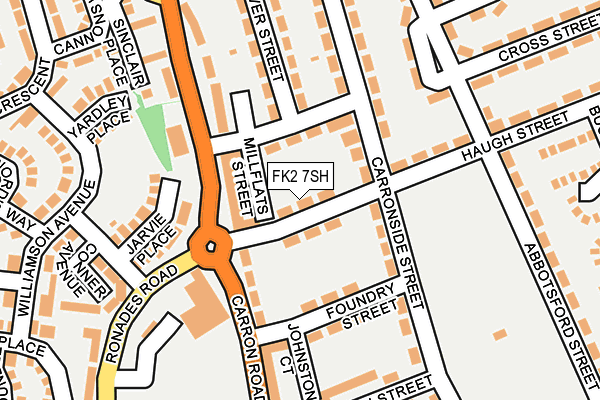 FK2 7SH map - OS OpenMap – Local (Ordnance Survey)