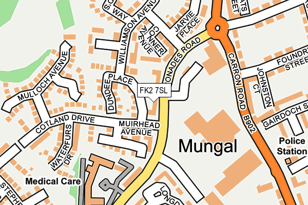 FK2 7SL map - OS OpenMap – Local (Ordnance Survey)