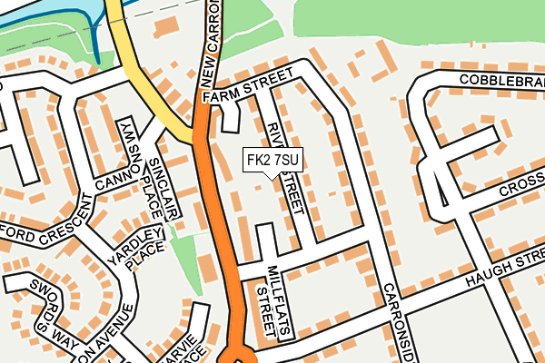 FK2 7SU map - OS OpenMap – Local (Ordnance Survey)