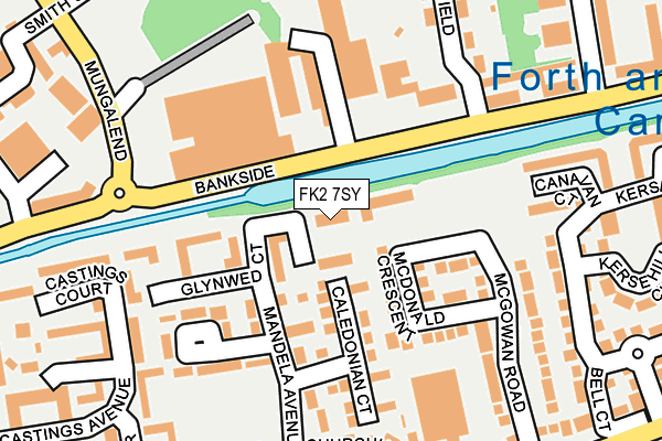 FK2 7SY map - OS OpenMap – Local (Ordnance Survey)