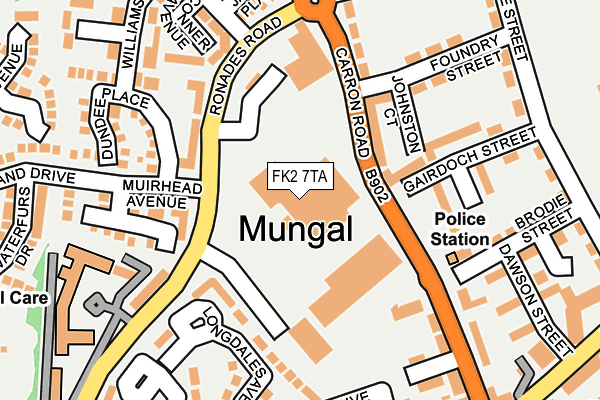 FK2 7TA map - OS OpenMap – Local (Ordnance Survey)