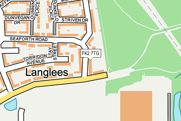 FK2 7TG map - OS OpenMap – Local (Ordnance Survey)