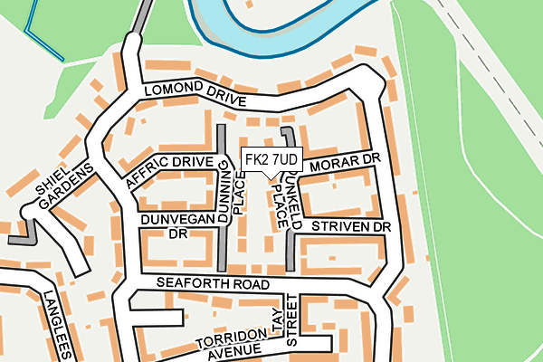 FK2 7UD map - OS OpenMap – Local (Ordnance Survey)