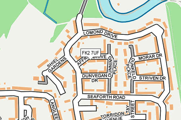 FK2 7UF map - OS OpenMap – Local (Ordnance Survey)