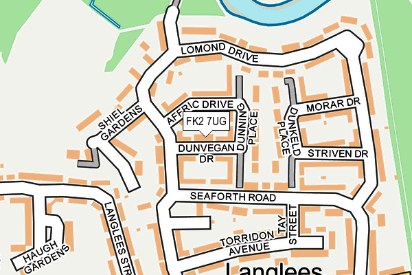 FK2 7UG map - OS OpenMap – Local (Ordnance Survey)